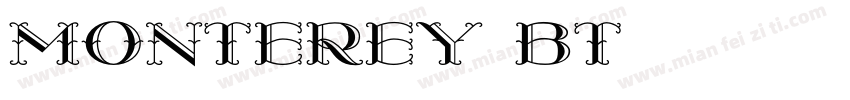 Monterey BT字体转换